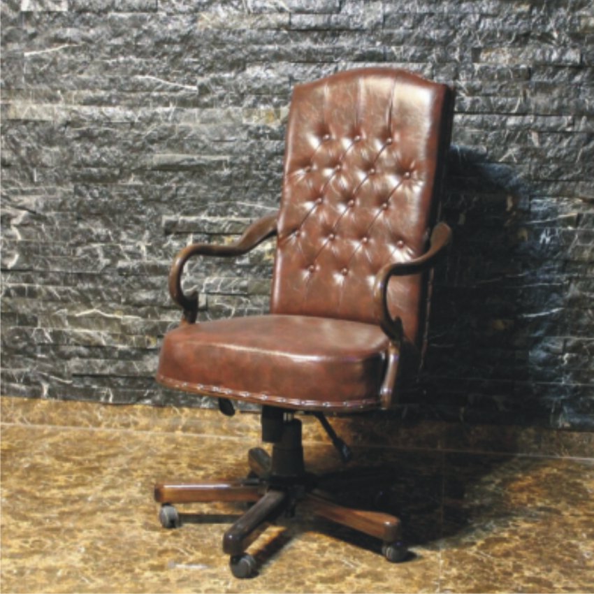 صندلی مدیریتی کلاسیک چوبی